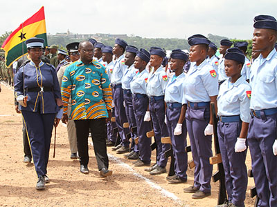 Inspection of 6th March parade